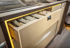 Soft self-closing kitchen drawers